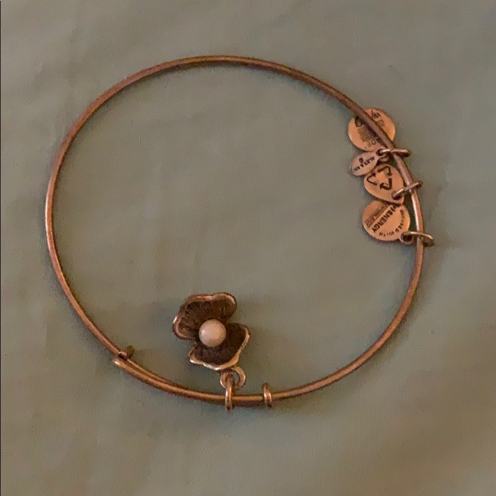 Alex and ani oyster bracelet recycled gold